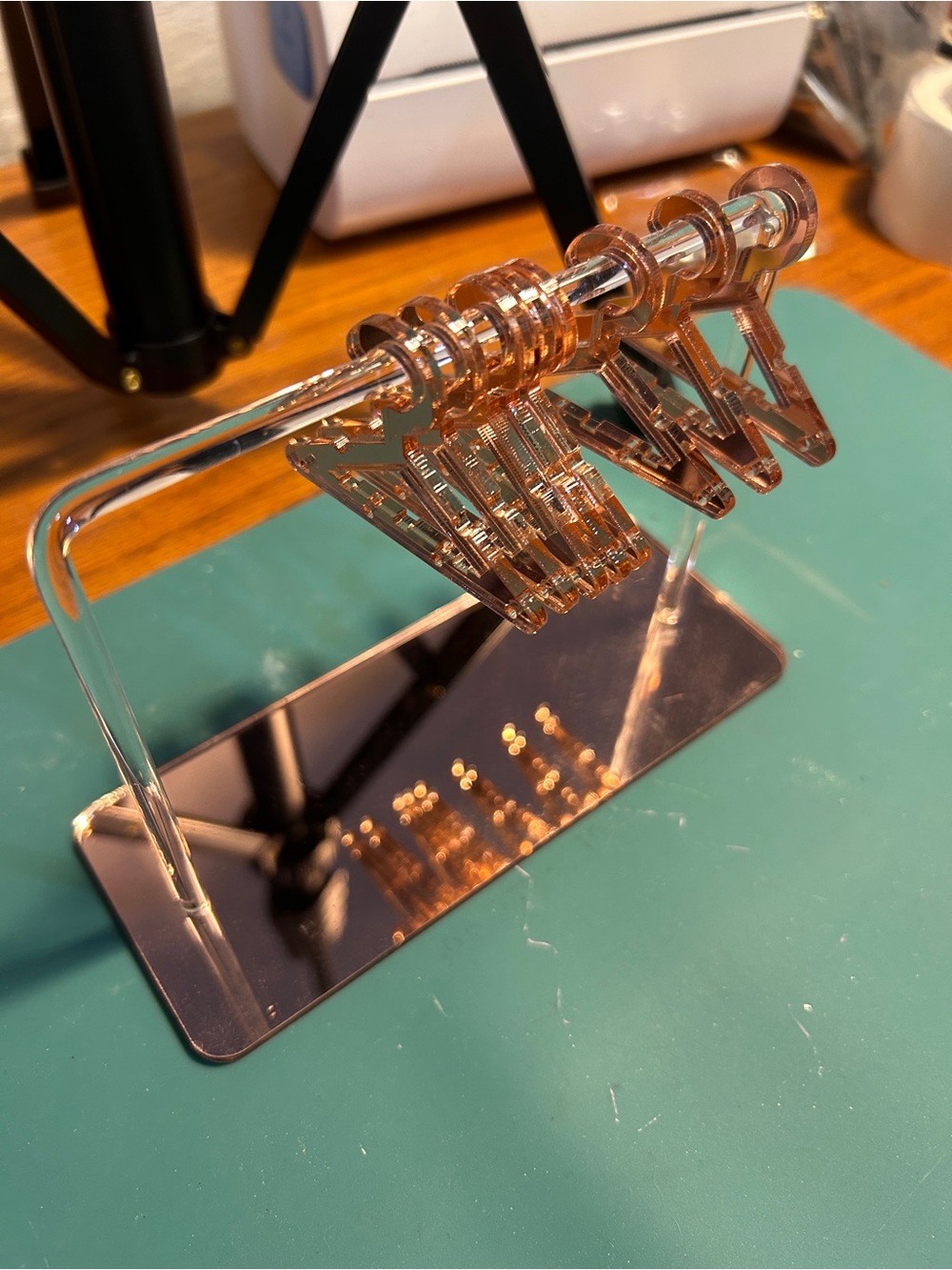 Rose Gold Mini Earring Display Rack with Matching Hangers - Picture 3 of 3
